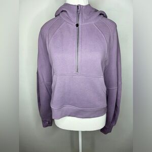 Lululemon Scuba Oversized Half Zip Hoodie Purple Ash XS